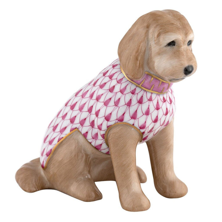 Herend Labradoodle Figurine Figurines Herend Raspberry (Pink) 