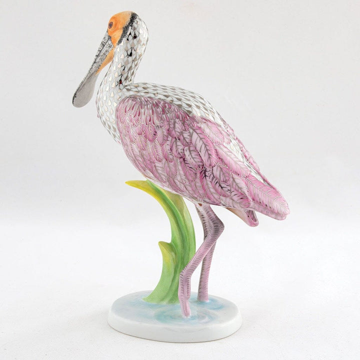 Herend Roseate Spoonbill Figurine - Limited Edition Figurines Herend 