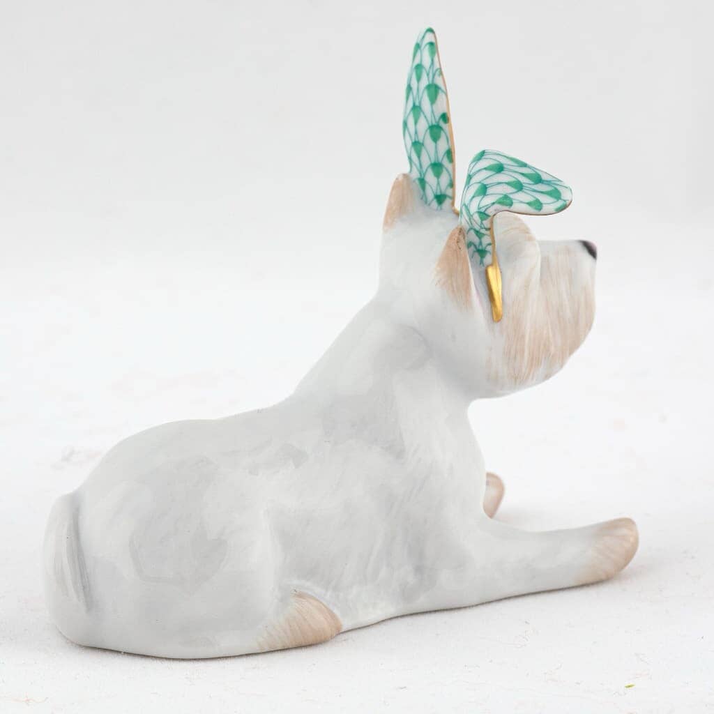 Herend Westie With Bunny Ears Figurine Figurines Herend 