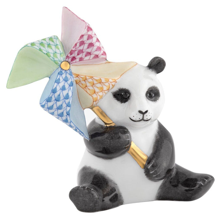 Herend Pinwheel Panda Figurine Figurines Herend 