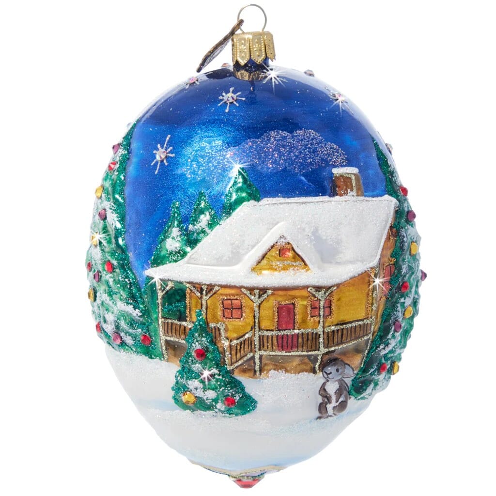 Jay Strongwater 2023 Christmas Egg Ornament Christmas Ornaments Jay Strongwater 