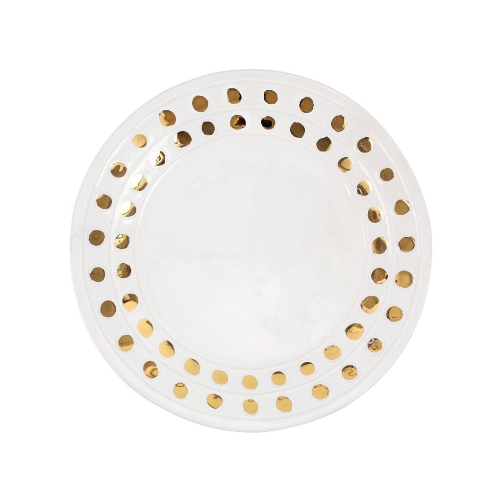 Vietri Medici Gold Dinner Plate Dinnerware Vietri 