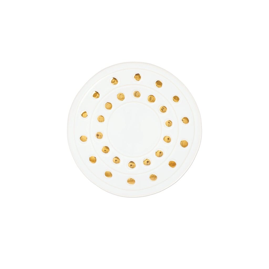 Vietri Medici Gold Canape Plate Dinnerware Vietri 