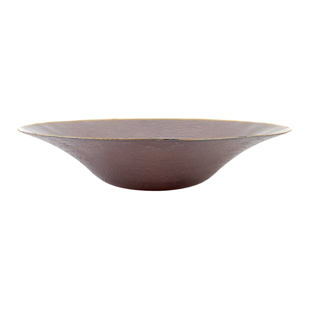 Vietri Metallic Glass Centerpiece Bowls Vietri Slate 