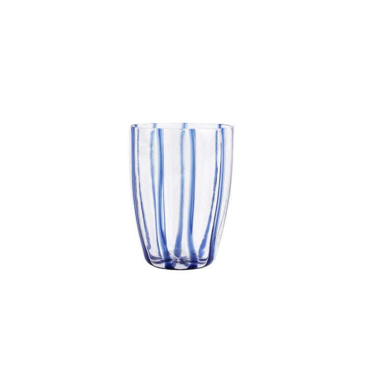 Vietri Nuovo Stripe Tall Tumbler Drinkware Vietri Blue 