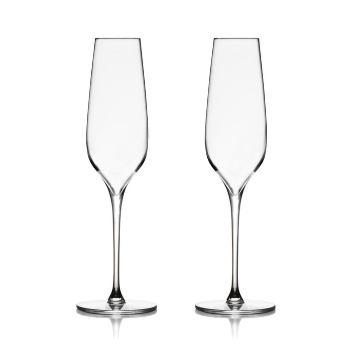 Nambe Vie Champagne Flutes Set of 2 Barware Nambe 