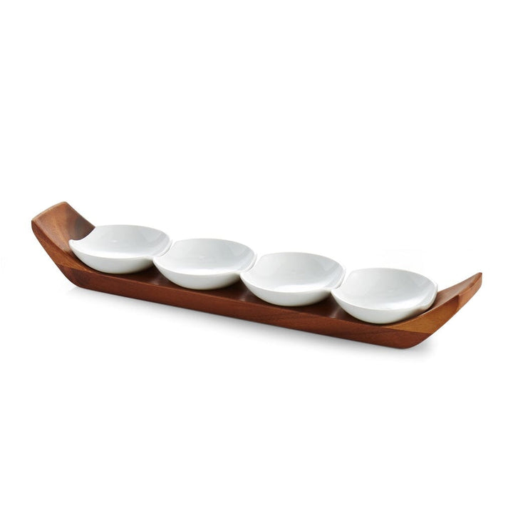 Nambe Quatro Snack & Serve Set Servers Nambe 