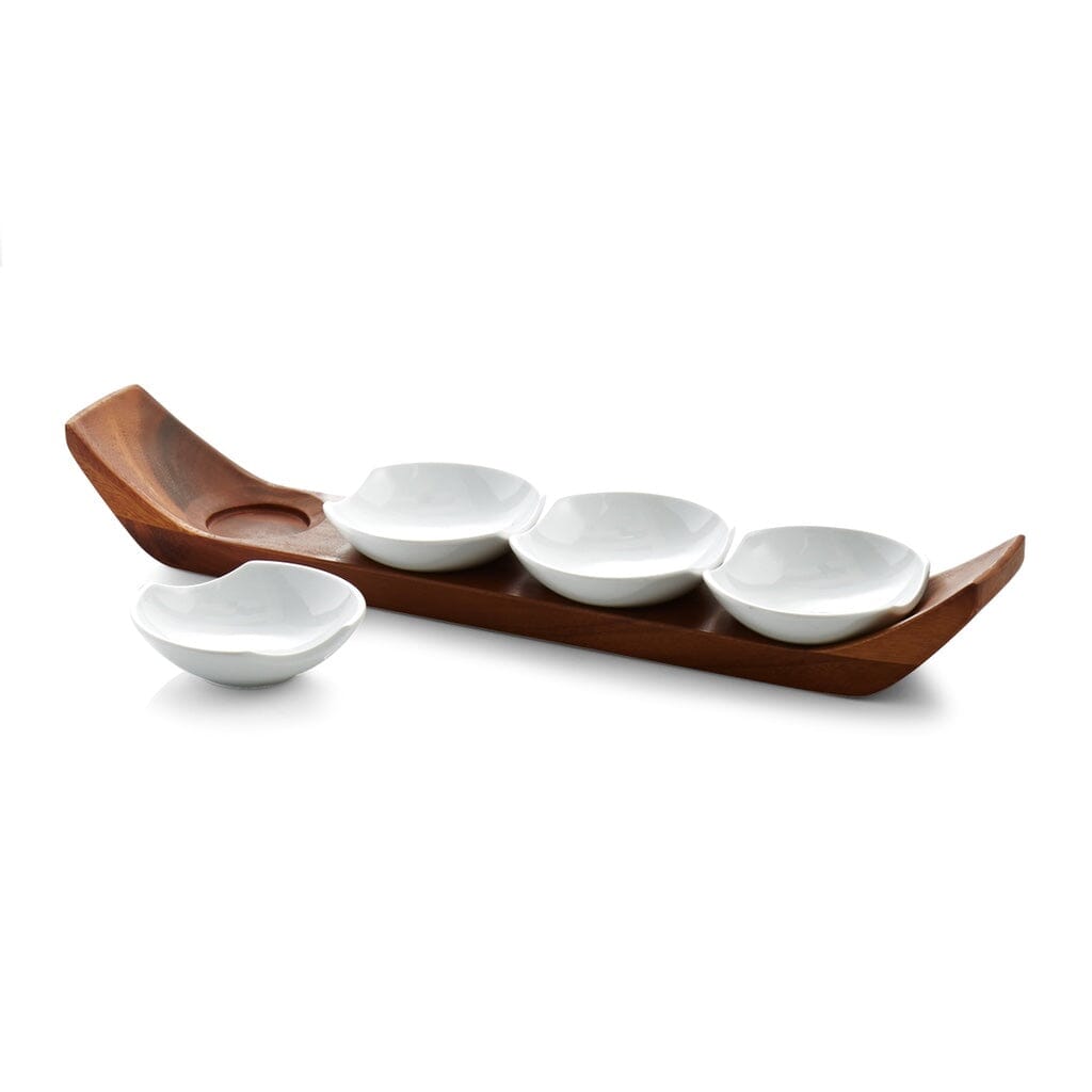 Nambe Quatro Snack & Serve Set Servers Nambe 