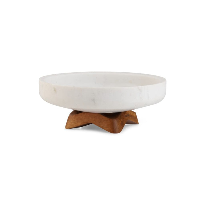 Nambe Chevron Fruit Bowl Bowls Nambe 