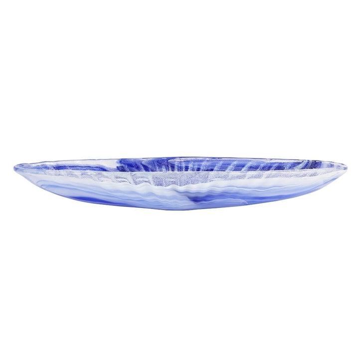 Vietri Onda Glass Cobalt Long Oval Bowl Bowls Vietri 