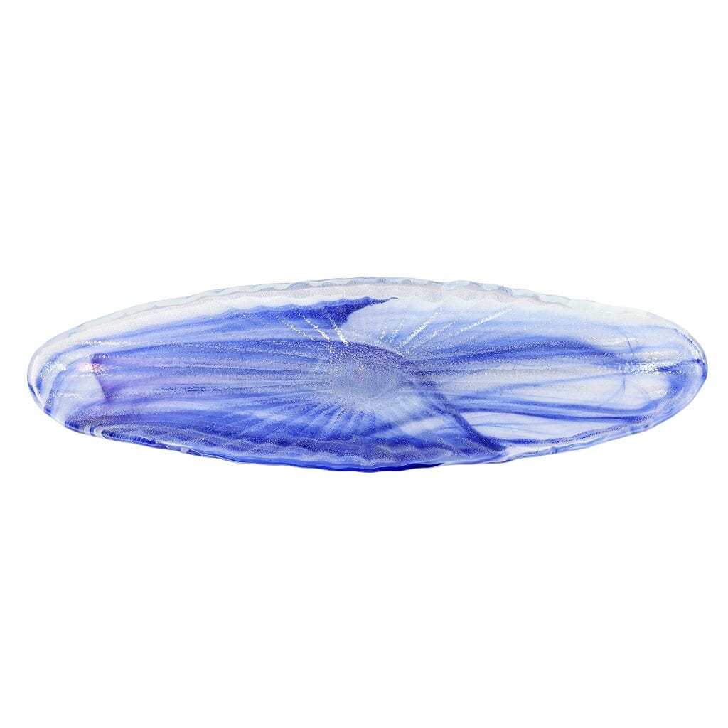 Vietri Onda Glass Cobalt Long Oval Bowl Bowls Vietri 