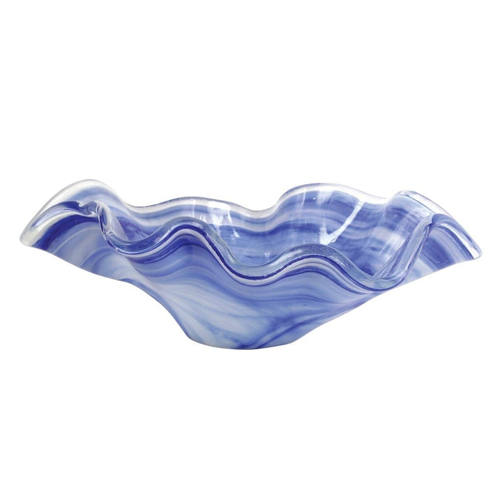 Vietri Onda Glass Cobalt Large Bowl Dinnerware Vietri 