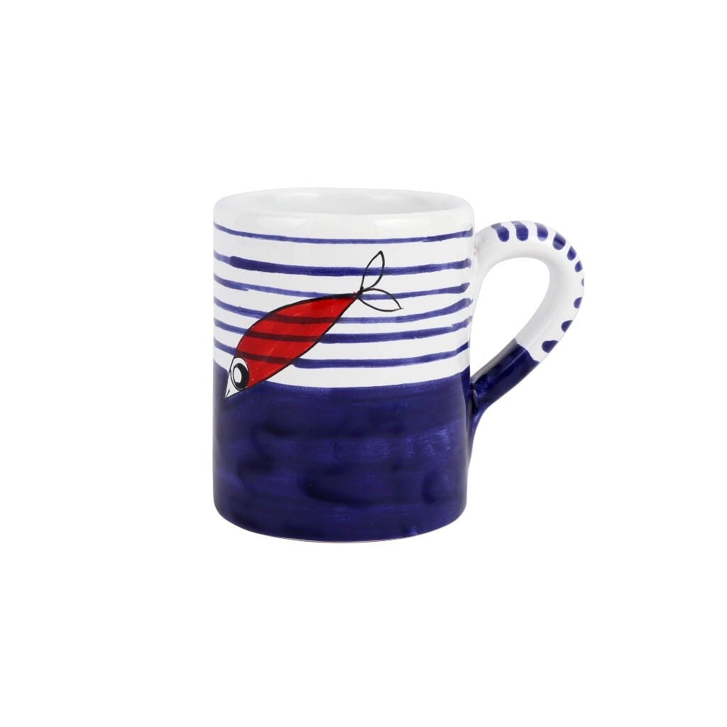 Vietri Pesce Pazzo Underwater Fish Mug Dinnerware Vietri 