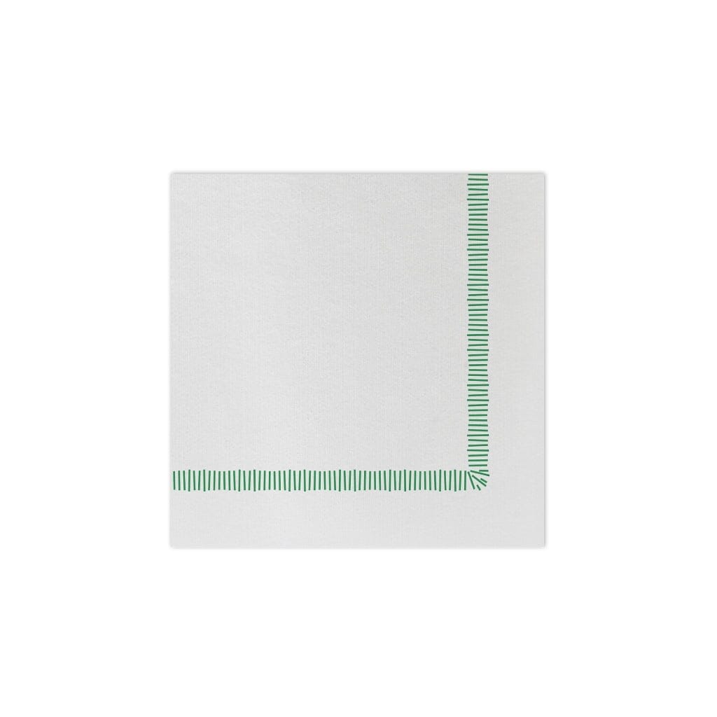 Vietri Papersoft Napkins Fringe Green Cocktail Napkins Napkins Vietri 