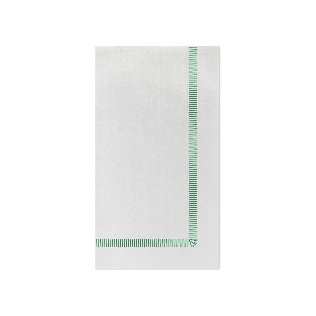 Vietri Papersoft Napkins Fringe Green Guest Towels Napkins Vietri 