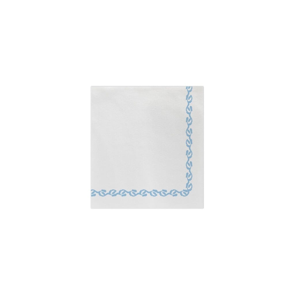 Vietri Papersoft Napkins Florentine Light Blue Cocktail Napkins Napkins Vietri 