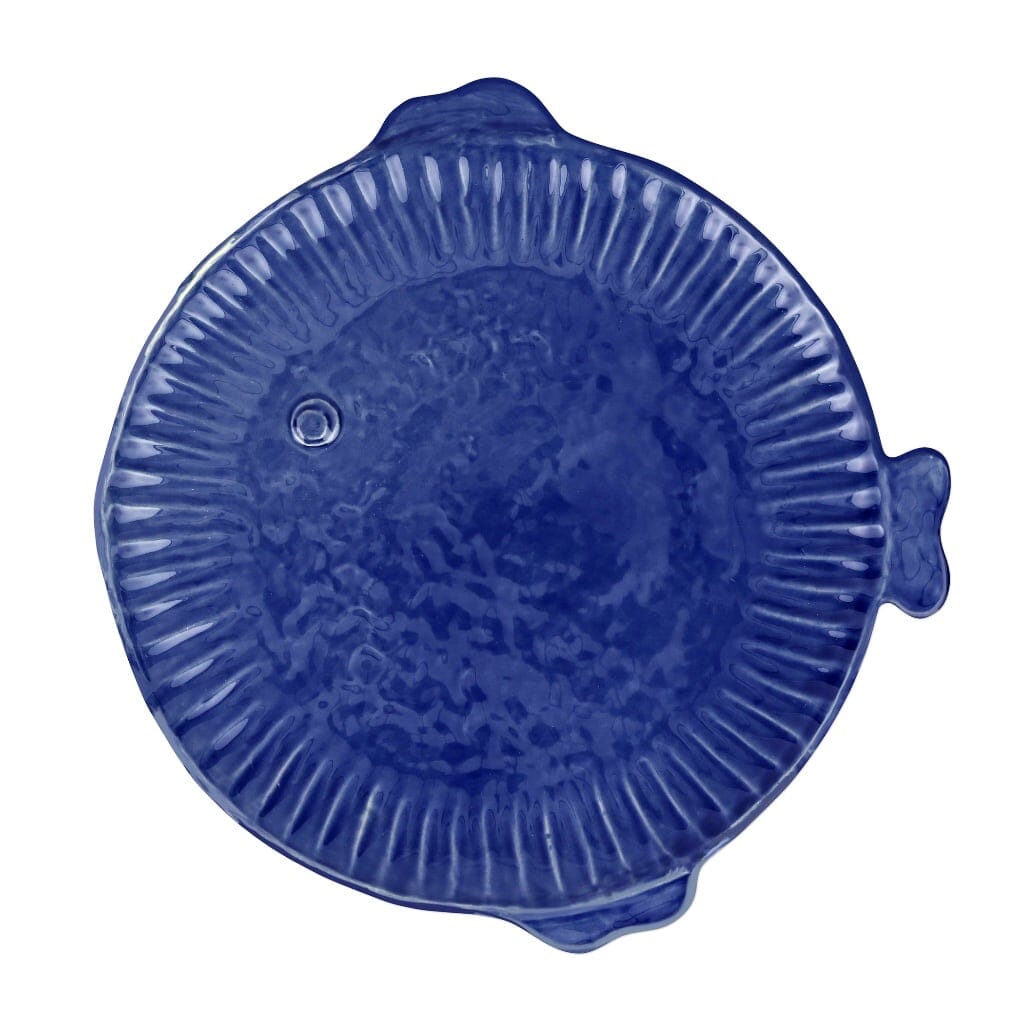 Vietri Pesce Serena Cobalt Dinner Plate Dinnerware Vietri 