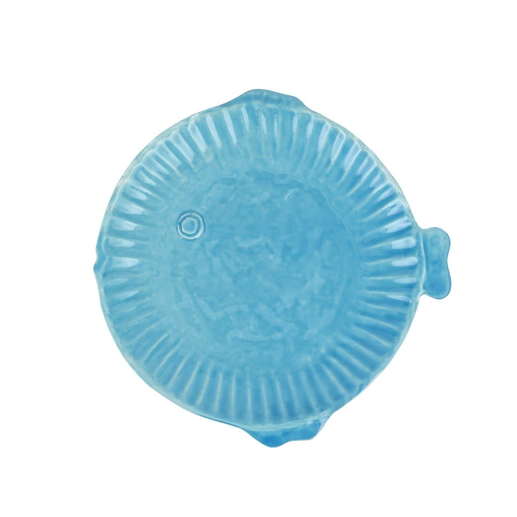 Vietri Pesce Serena Aqua Salad Plate Dinnerware Vietri 