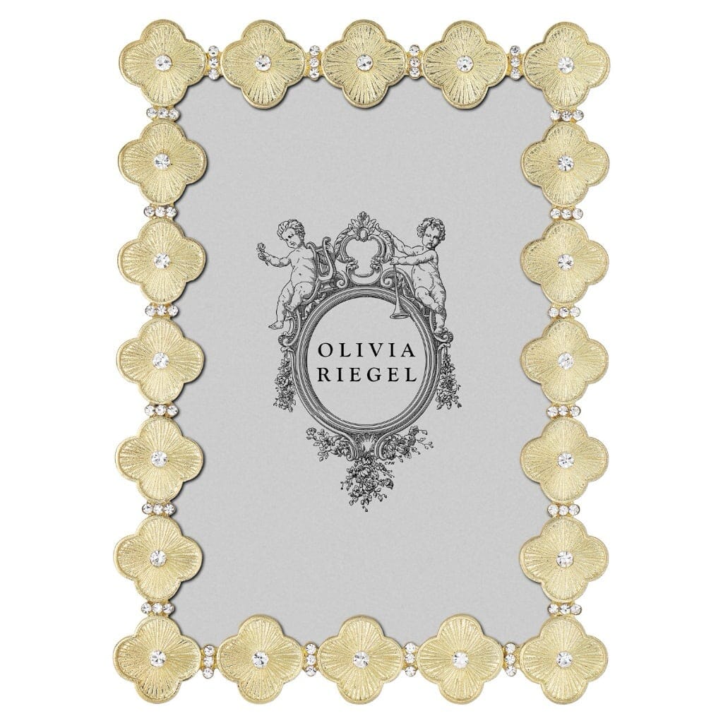 Olivia Riegel Gold Clover 4" x 6" Frame Picture Frames Olivia Riegel 