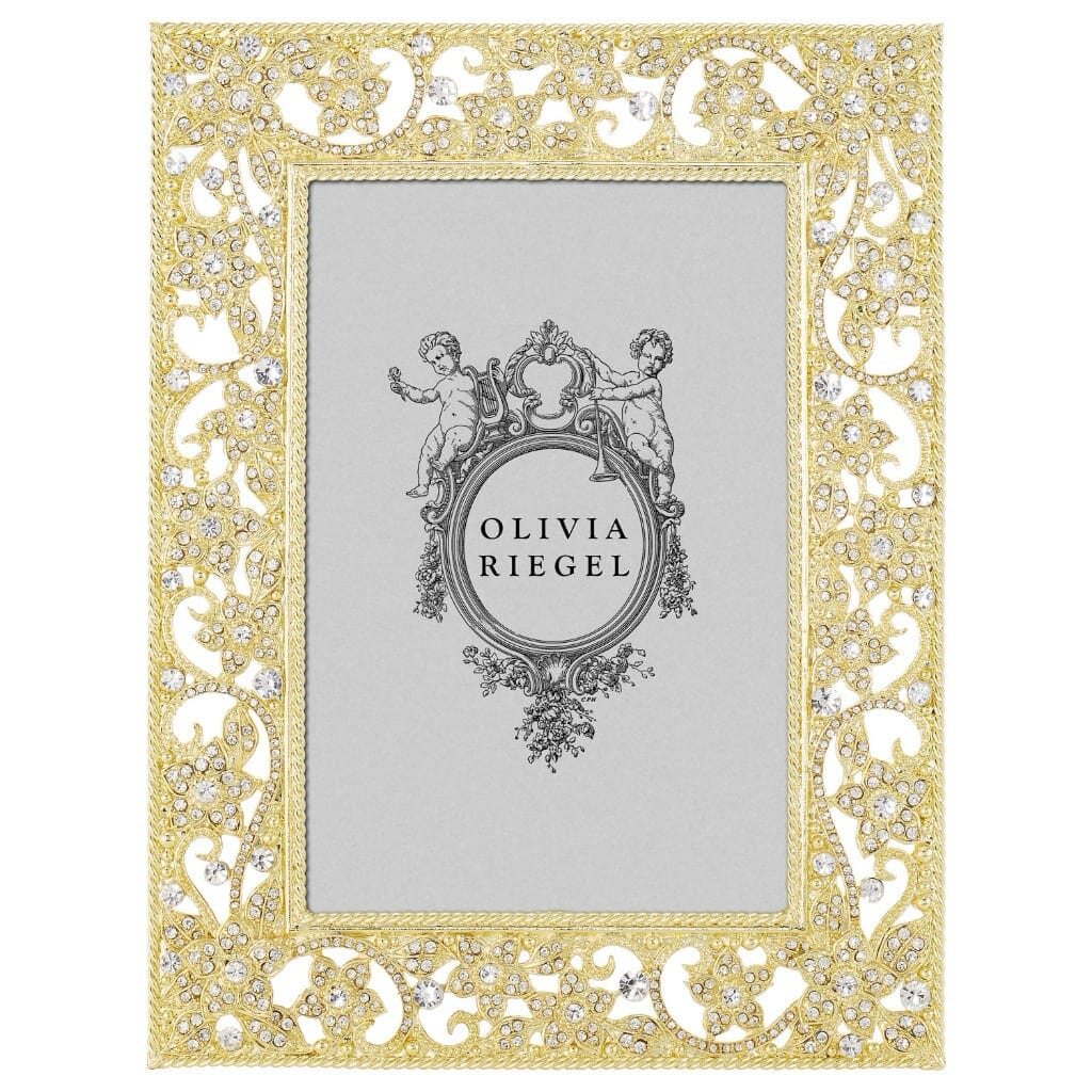 Olivia Riegel Gold Flora 4" x 6" Frame Picture Frames Olivia Riegel 