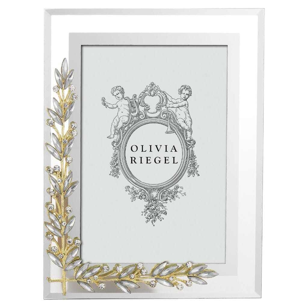 Olivia Riegel Gold & Silver Laurel 4" x 6" Frame Picture Frames Olivia Riegel 