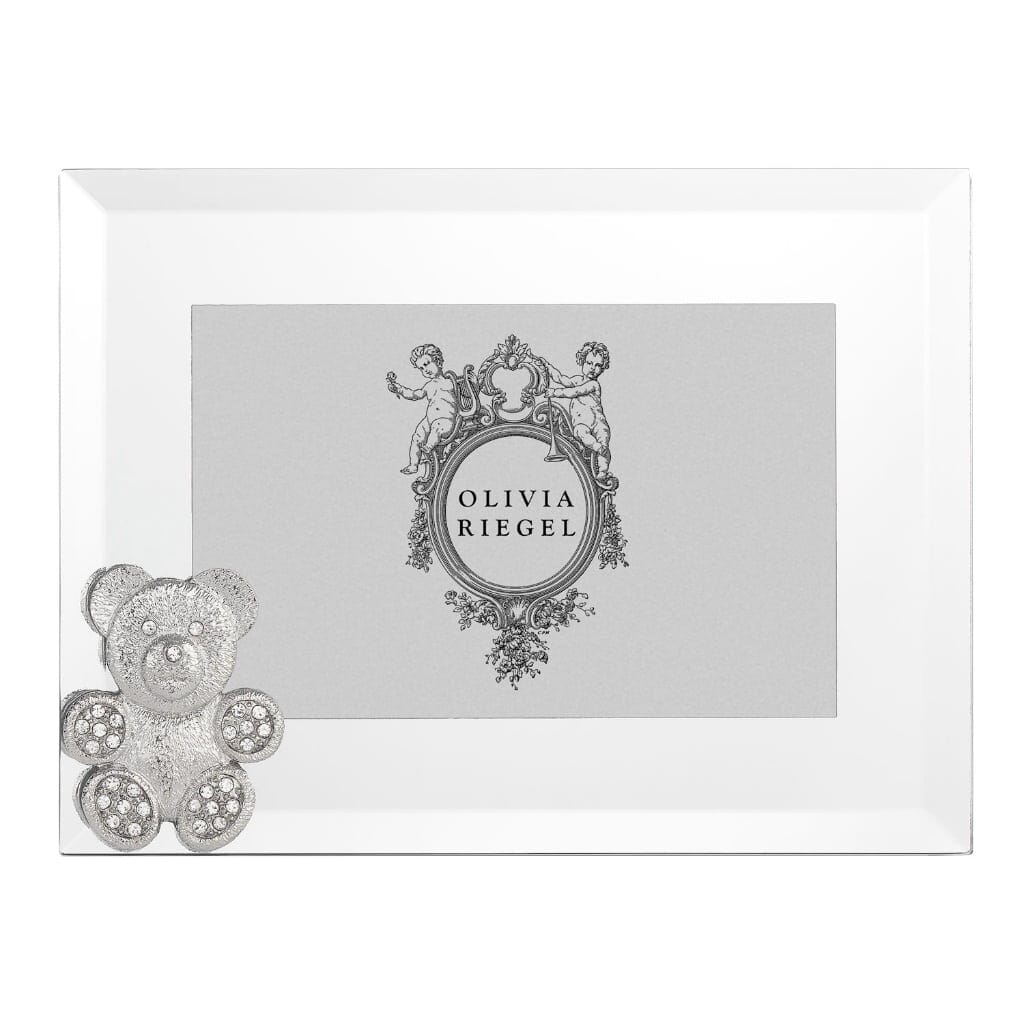 Olivia Riegel Silver Teddy Bear 4" x 6" Frame Picture Frames Olivia Riegel 