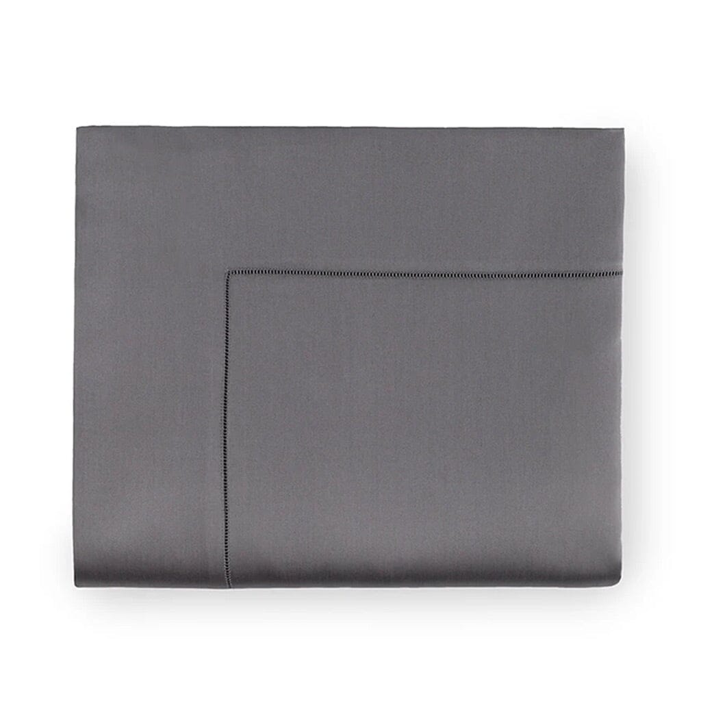 Sferra Giotto Full Queen Flat Sheet 96" x 114" Bedding Sferra TITANIUM 