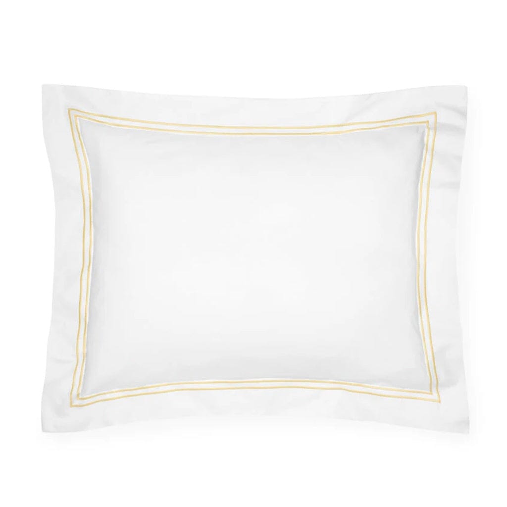 Sferra Grande Hotel Boudoir Sham 12" x 16" Bedding Sferra WHITE/BANANA 