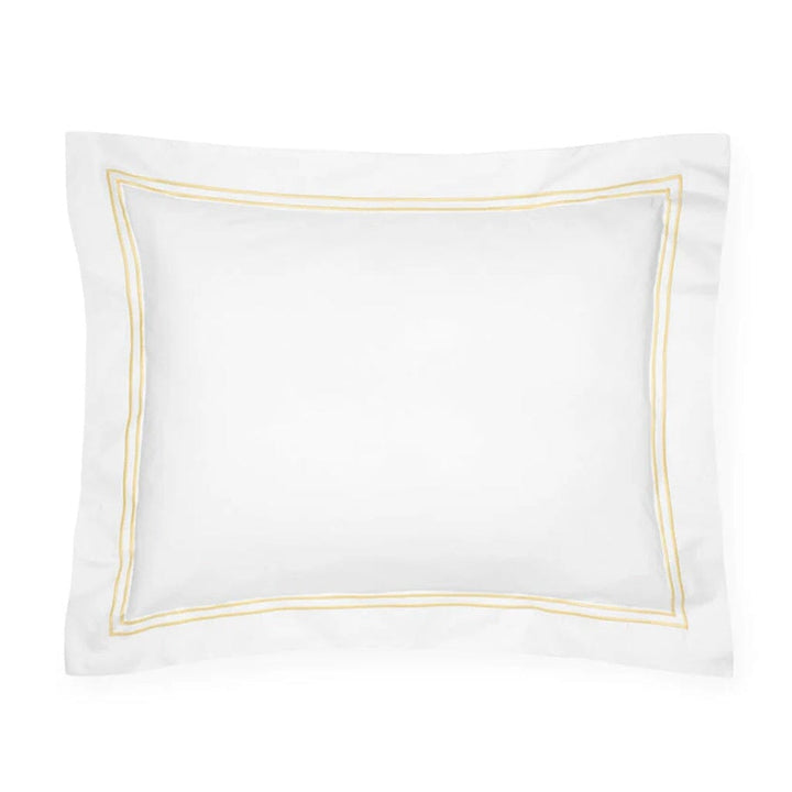 Sferra Grande Hotel Boudoir Sham 12" x 16" Bedding Sferra WHITE/BANANA 