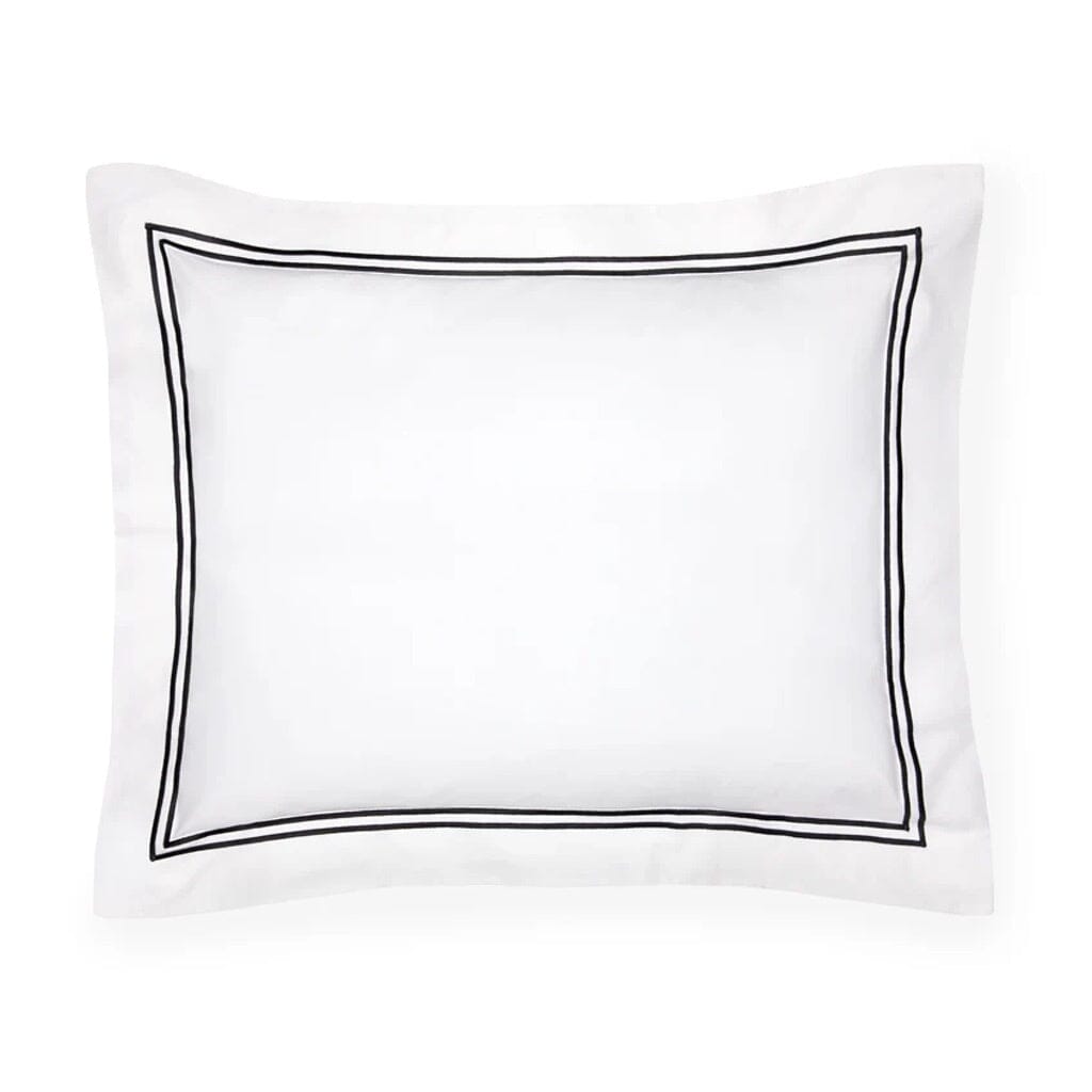 Sferra Grande Hotel Boudoir Sham 12" x 16" Bedding Sferra WHITE/BLACK 