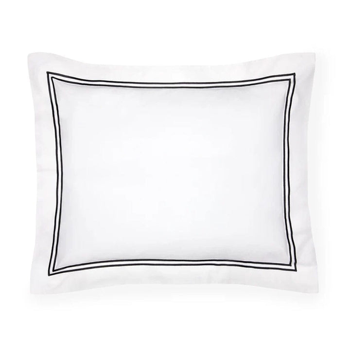 Sferra Grande Hotel Boudoir Sham 12" x 16" Bedding Sferra WHITE/BLACK 