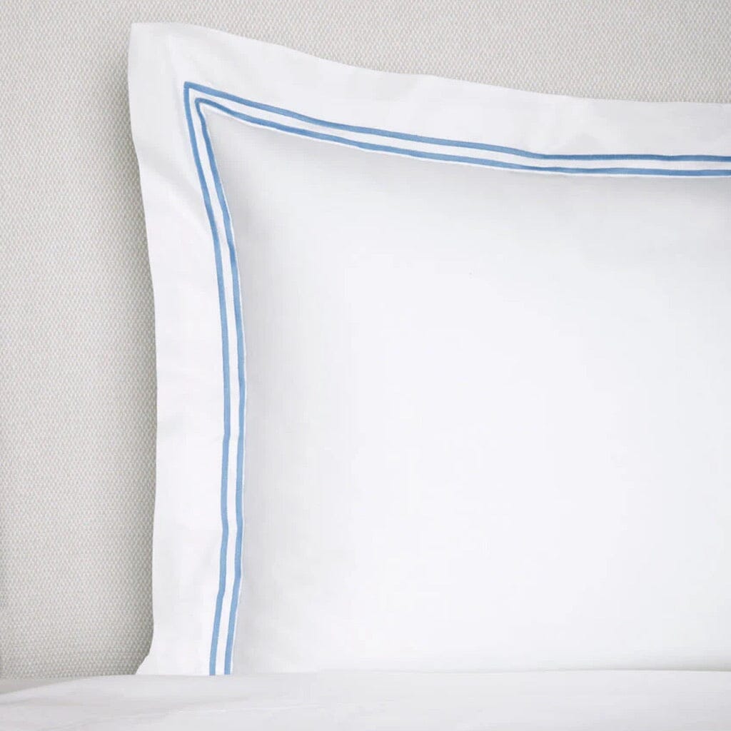 Sferra Grande Hotel Boudoir Sham 12" x 16" Bedding Sferra WHITE/OCEAN 