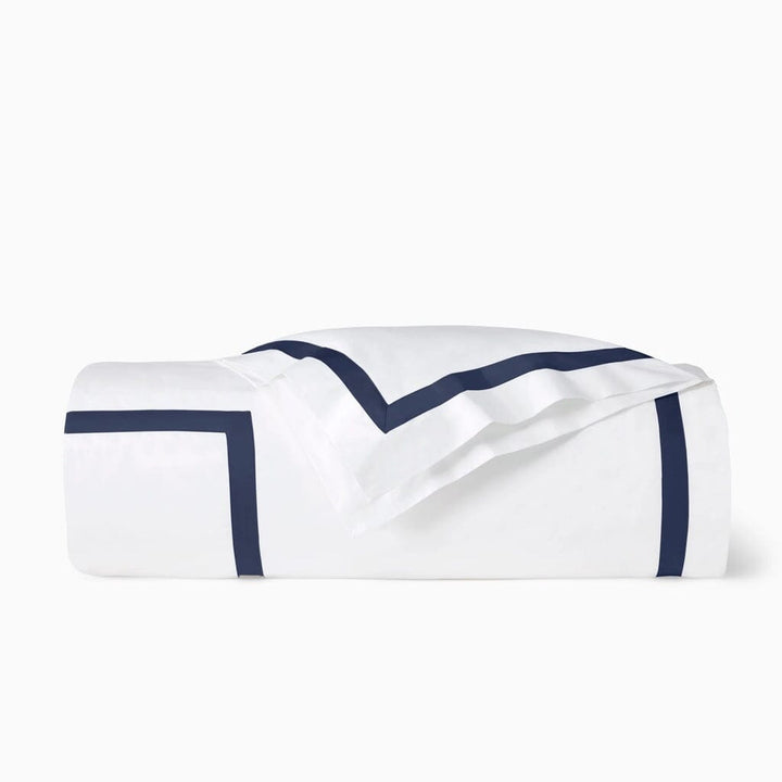 Sferra Estate King Duvet Cover 106" x 92" Bedding Sferra WHITE/NAVY 