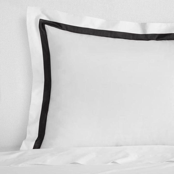 Sferra Estate Boudoir Sham 12" x 16" Bedding Sferra WHITE/BLACK 