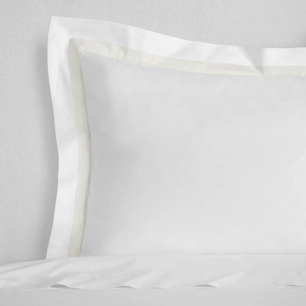 Sferra Estate King Sham 21" x 36" Bedding Sferra WHITE/IVORY 