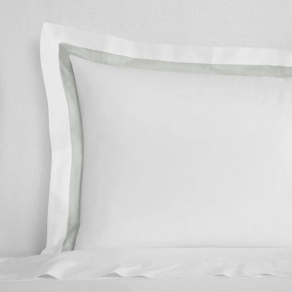 Sferra Estate Standard Sham 21" x 26" Bedding Sferra WHITE/LUNAR 