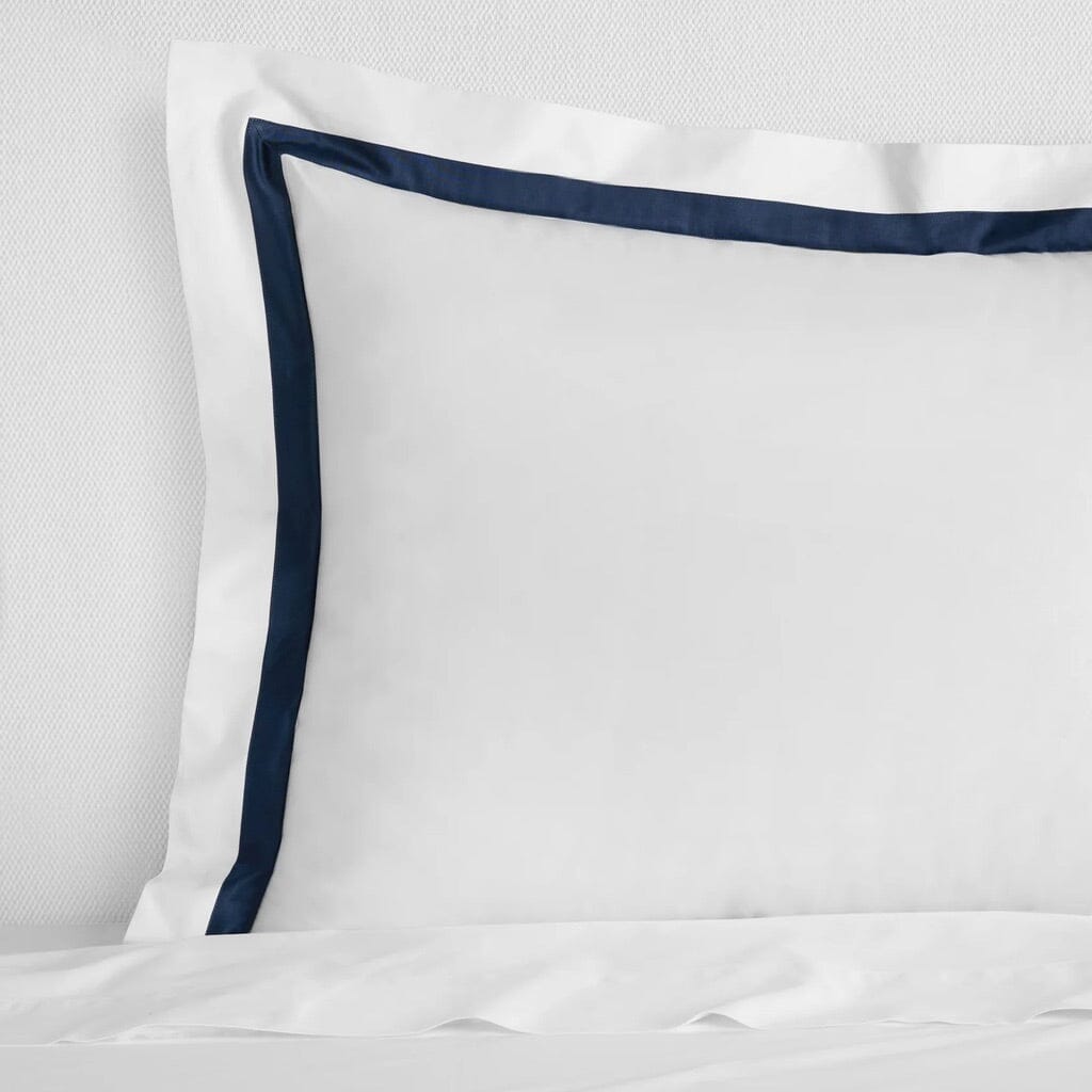 Sferra Estate Boudoir Sham 12" x 16" Bedding Sferra WHITE/NAVY 