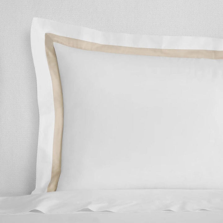 Sferra Estate King Sham 21" x 36" Bedding Sferra WHITE/SAND 