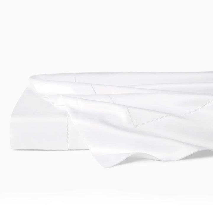 Sferra Giotto King Flat Sheet 114" x 114" Bedding Sferra WHITE 