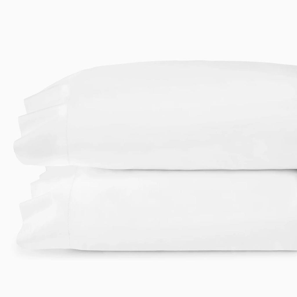 Sferra Giza 45 Percale King Pillowcase 22" x 42" Bedding Sferra WHITE 