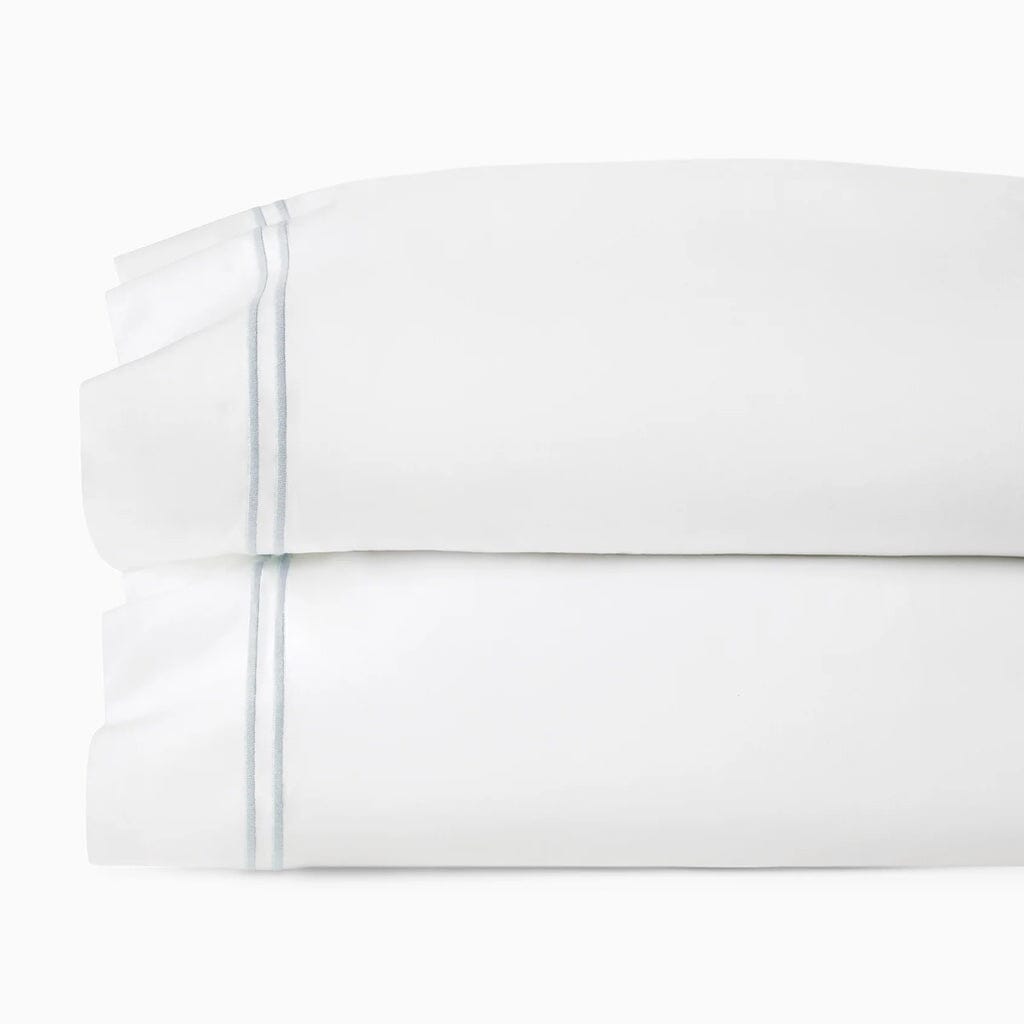 Sferra Grande Hotel King Pillowcase 22" x 42" Bedding Sferra WHITE/BLUE 