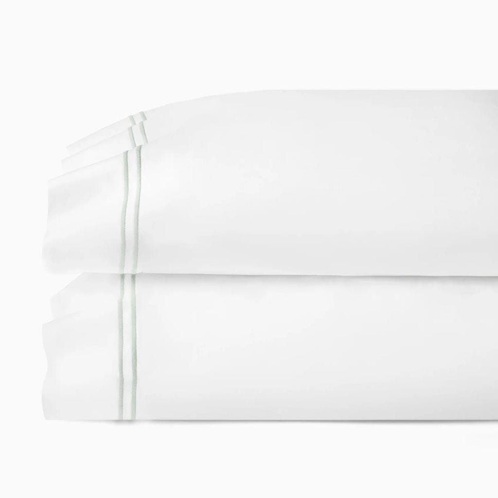 Sferra Grande Hotel King Pillowcase 22" x 42" Bedding Sferra WHITE/MIST 