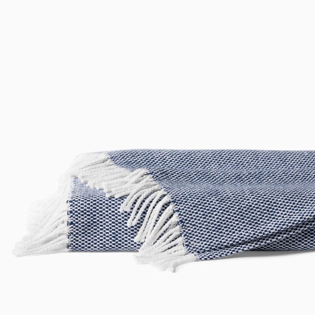 Sferra Terzo Throw 51" x 71" Throws Sferra NAVY 