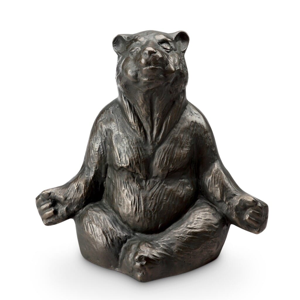 SPI Garden Contented Yoga Bear Sculpture Sculptures SPI 