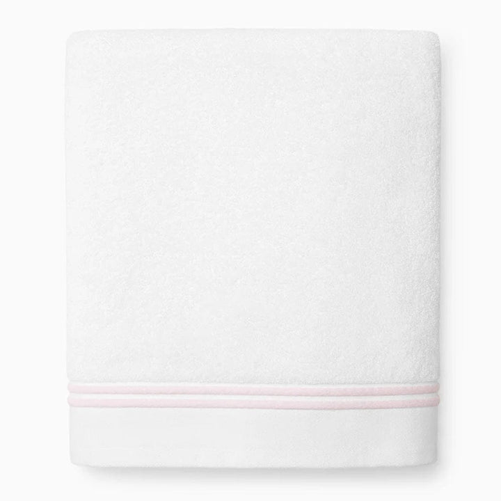 Sferra Aura Nuova Bath Sheet 40" x 70" Bath Linens Sferra WHITE/PINK 