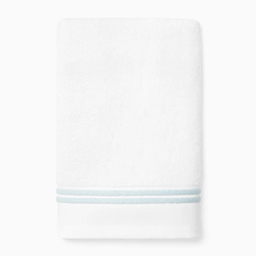 Sferra Aura Nuova Hand Towel 20" x 30" Bath Linens Sferra WHITE/AQUA 