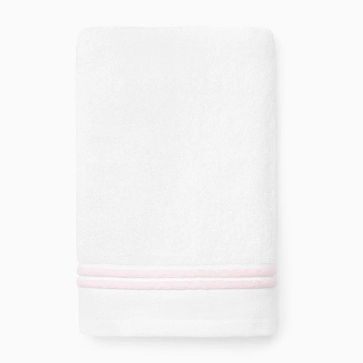 Sferra Aura Nuova Hand Towel 20" x 30" Bath Linens Sferra WHITE/PINK 