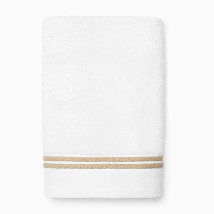 Sferra Aura Nuova Hand Towel 20" x 30" Bath Linens Sferra WHITE/SAND 