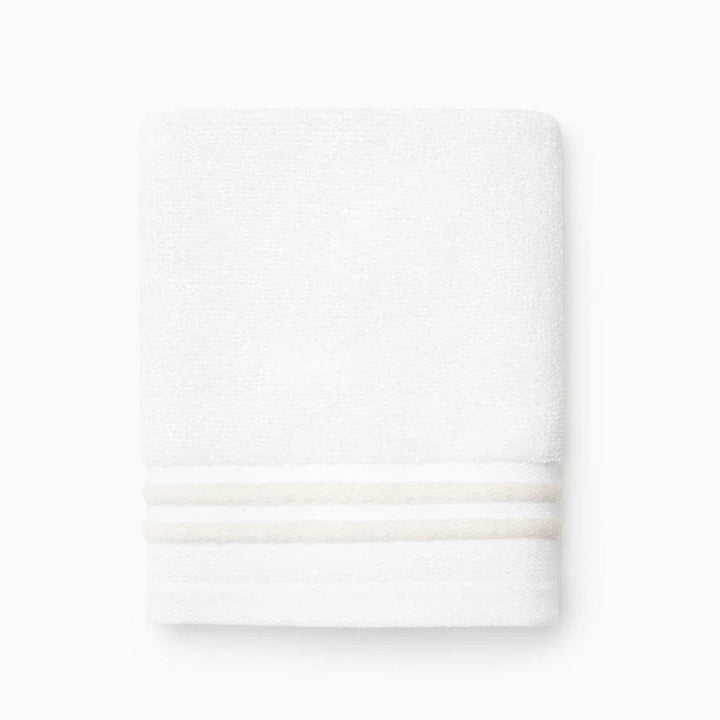 Sferra Aura Nuova Wash Cloth 12" x 12" Bath Linens Sferra WHITE/IVORY 