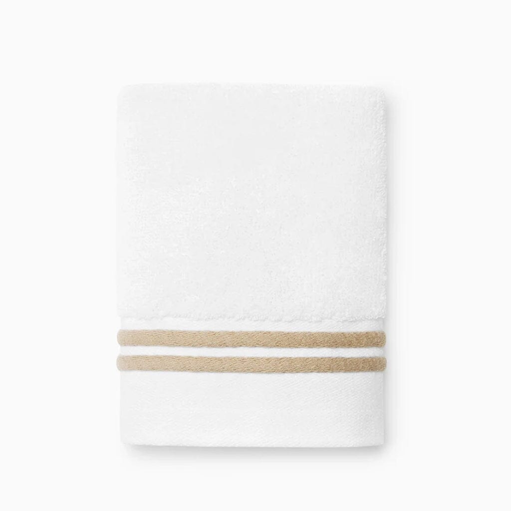 Sferra Aura Nuova Wash Cloth 12" x 12" Bath Linens Sferra WHITE/SAND 